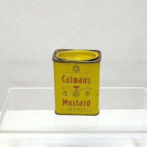 Colman's Bull's Head Mustard Spice Tin 2 Oz Collectible Décor Tin England VTG
